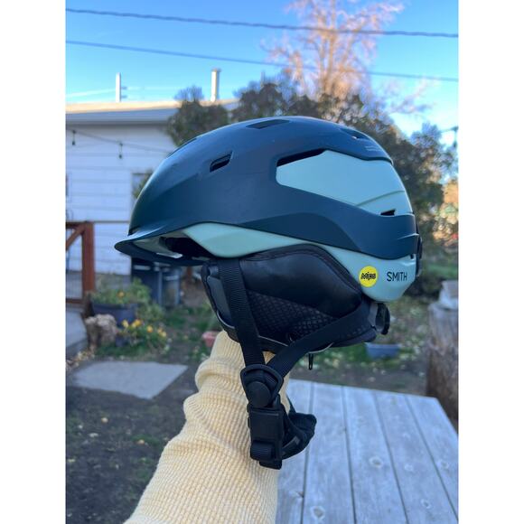 Smith quantum mips technology ski snowboard helmet adult small blue two tone - Picture 1 of 10